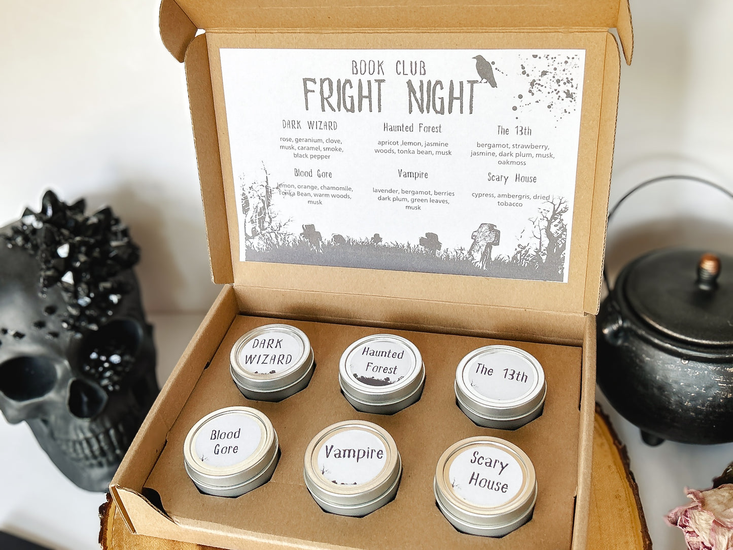 Fright Night Book Club Candle Set