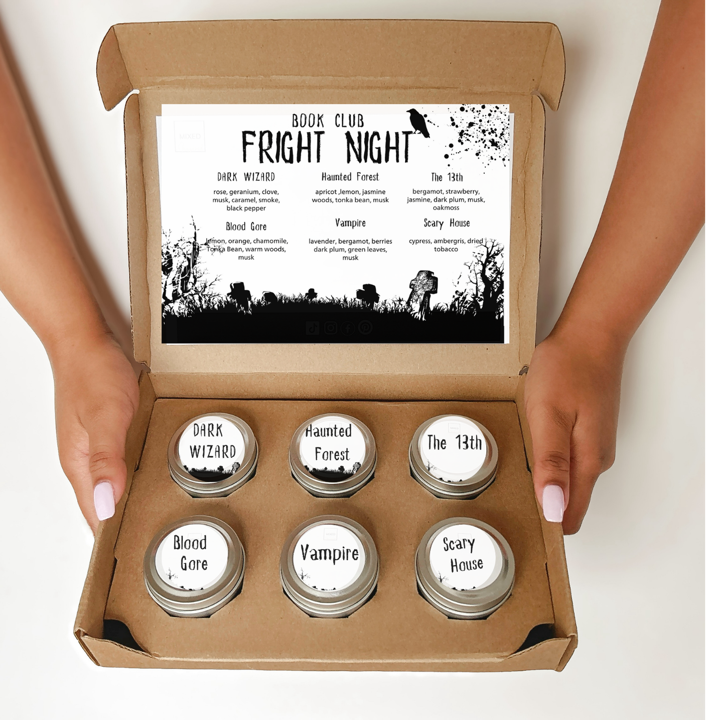 Fright Night Book Club Candle Set